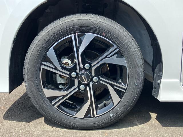 タントカスタムＸ１４インチアルミホイール　大型エアロバンパー　フルＬＥＤヘッドランプ　オート格納式カラードドアミラー　両側パワースライドドア　キーフリーシステム　プッシュボタンスタート（静岡県）の中古車
