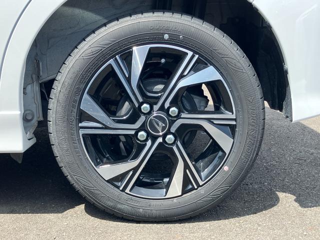 タントカスタムＸ１４インチアルミホイール　大型エアロバンパー　フルＬＥＤヘッドランプ　オート格納式カラードドアミラー　両側パワースライドドア　キーフリーシステム　プッシュボタンスタート（静岡県）の中古車