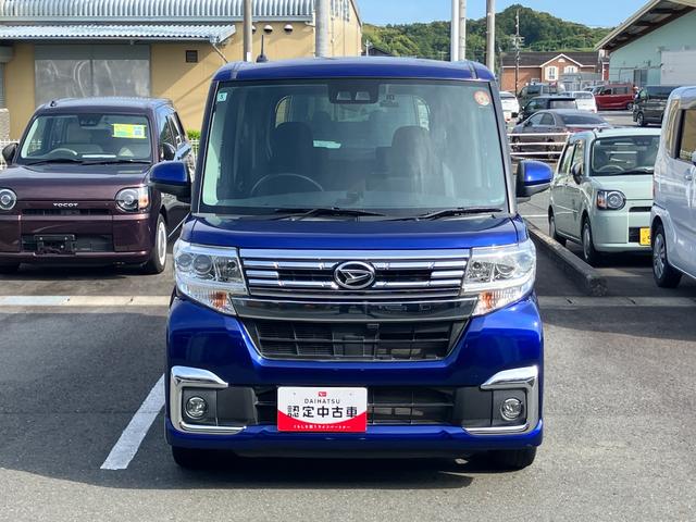 タントカスタムＲＳ　ＳＡIII１５インチアルミホイール　大型エアロバンパー　ＬＥＤヘッドランプ　オート格納式カラードドアミラー　本革巻ステアリングホイール　両側パワースライドドア（静岡県）の中古車