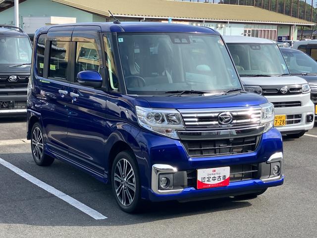 タントカスタムＲＳ　ＳＡIII１５インチアルミホイール　大型エアロバンパー　ＬＥＤヘッドランプ　オート格納式カラードドアミラー　本革巻ステアリングホイール　両側パワースライドドア（静岡県）の中古車