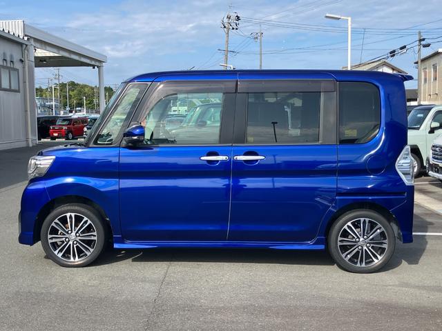 タントカスタムＲＳ　ＳＡIII１５インチアルミホイール　大型エアロバンパー　ＬＥＤヘッドランプ　オート格納式カラードドアミラー　本革巻ステアリングホイール　両側パワースライドドア（静岡県）の中古車