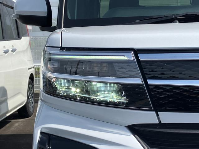 タントカスタムＲＳ１５インチアルミホイール　キーフリーシステム　プッシュボタンスタート　オートエアコン（プッシュ式）　フルＬＥＤヘッドランプ　オート格納式カラードドアミラー　本革巻ステアリングホイール（静岡県）の中古車