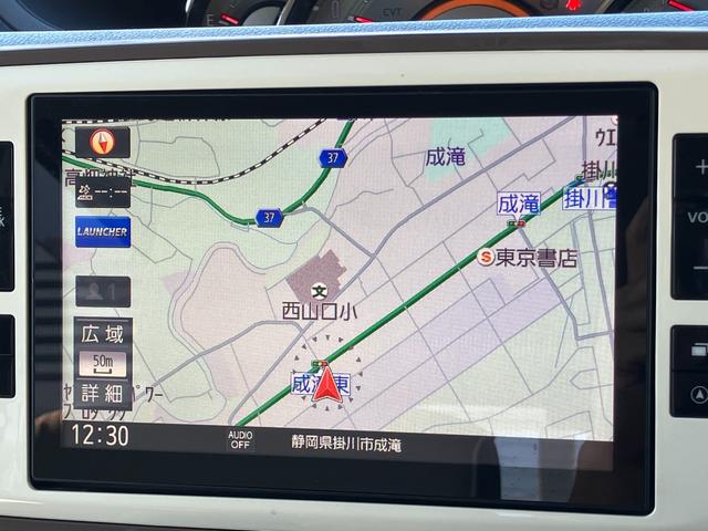 ムーヴキャンバスGメイクアップ SAIII14インチフルホイールキャップ LEDヘッドランプ キーフリーシステム 両側パワースライドドア オートエアコン(プッシュ式) オートライト 置きラクボックス(静岡県)の中古車