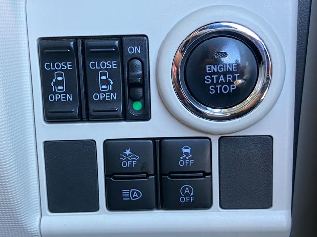 ムーヴキャンバスGメイクアップリミテッド SAIII14インチフルホイールキャップ LEDヘッドランプ キーフリーシステム 両側パワースライドドア オートエアコン(プッシュ式) オートライト 置きラクボックス(静岡県)の中古車