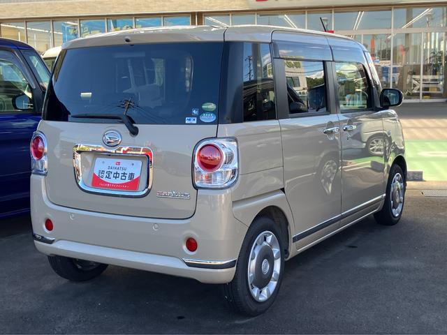 ムーヴキャンバスGメイクアップリミテッド SAIII14インチフルホイールキャップ LEDヘッドランプ キーフリーシステム 両側パワースライドドア オートエアコン(プッシュ式) オートライト 置きラクボックス(静岡県)の中古車