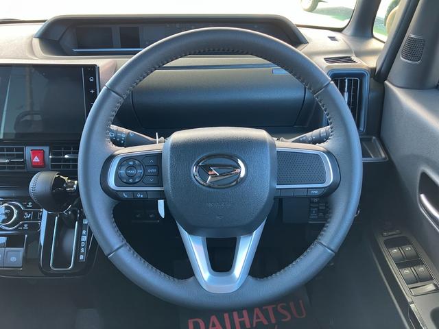 タントカスタムRS15インチアルミホイール キーフリーシステム プッシュボタンスタート オートエアコン(プッシュ式) フルLEDヘッドランプ オート格納式カラードドアミラー 本革巻ステアリングホイール(静岡県)の中古車