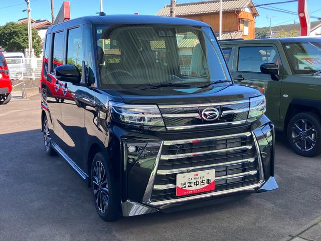 タントカスタムRS15インチアルミホイール キーフリーシステム プッシュボタンスタート オートエアコン(プッシュ式) フルLEDヘッドランプ オート格納式カラードドアミラー 本革巻ステアリングホイール(静岡県)の中古車