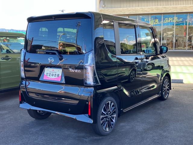 タントカスタムRS15インチアルミホイール キーフリーシステム プッシュボタンスタート オートエアコン(プッシュ式) フルLEDヘッドランプ オート格納式カラードドアミラー 本革巻ステアリングホイール(静岡県)の中古車