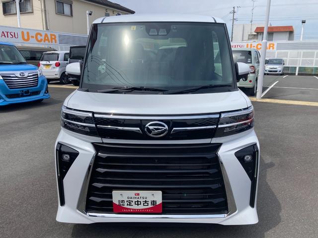 タントカスタムＸ１４インチアルミホイール　大型エアロバンパー　フルＬＥＤヘッドランプ　オート格納式カラードドアミラー　両側パワースライドドア　キーフリーシステム　プッシュボタンスタート（静岡県）の中古車
