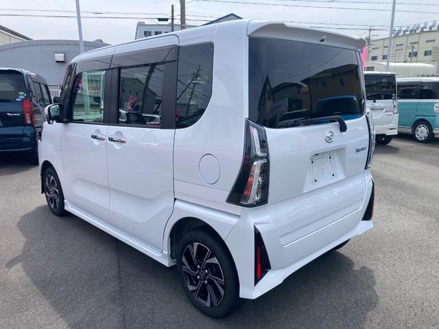 タントカスタムＸ１４インチアルミホイール　大型エアロバンパー　フルＬＥＤヘッドランプ　オート格納式カラードドアミラー　両側パワースライドドア　キーフリーシステム　プッシュボタンスタート（静岡県）の中古車