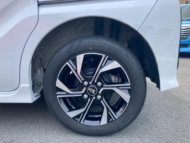 タントカスタムＸ１４インチアルミホイール　大型エアロバンパー　フルＬＥＤヘッドランプ　オート格納式カラードドアミラー　両側パワースライドドア　キーフリーシステム　プッシュボタンスタート（静岡県）の中古車