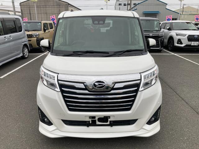 トールカスタムＧ　リミテッド　ＳＡIIIキーフリーシステム　プッシュボタンスタート　ＬＥＤヘッドライト　フロントフォグランプ　両側パワースライドドア　アルミホイール　オートエアコン（プッシュ式）（静岡県）の中古車