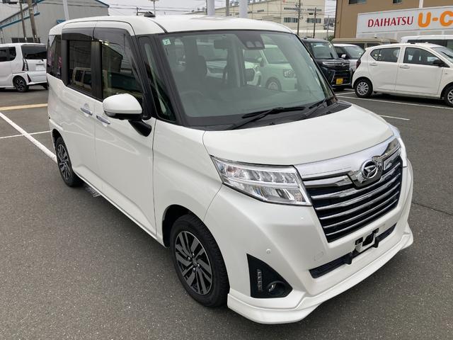 トールカスタムＧ　リミテッド　ＳＡIIIキーフリーシステム　プッシュボタンスタート　ＬＥＤヘッドライト　フロントフォグランプ　両側パワースライドドア　アルミホイール　オートエアコン（プッシュ式）（静岡県）の中古車