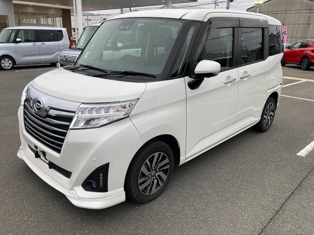 トールカスタムＧ　リミテッド　ＳＡIIIキーフリーシステム　プッシュボタンスタート　ＬＥＤヘッドライト　フロントフォグランプ　両側パワースライドドア　アルミホイール　オートエアコン（プッシュ式）（静岡県）の中古車