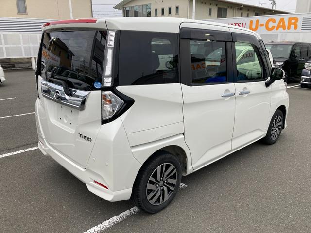 トールカスタムＧ　リミテッド　ＳＡIIIキーフリーシステム　プッシュボタンスタート　ＬＥＤヘッドライト　フロントフォグランプ　両側パワースライドドア　アルミホイール　オートエアコン（プッシュ式）（静岡県）の中古車