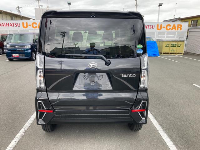 タントカスタムＸ１４インチアルミホイール　大型エアロバンパー　フルＬＥＤヘッドランプ　オート格納式カラードドアミラー　両側パワースライドドア　キーフリーシステム　プッシュボタンスタート（静岡県）の中古車