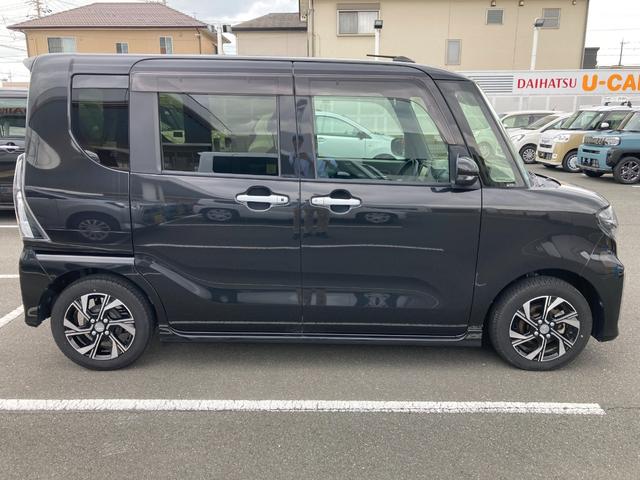 タントカスタムＸ１４インチアルミホイール　大型エアロバンパー　フルＬＥＤヘッドランプ　オート格納式カラードドアミラー　両側パワースライドドア　キーフリーシステム　プッシュボタンスタート（静岡県）の中古車