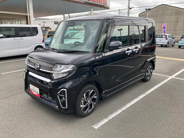 タントカスタムＸ１４インチアルミホイール　大型エアロバンパー　フルＬＥＤヘッドランプ　オート格納式カラードドアミラー　両側パワースライドドア　キーフリーシステム　プッシュボタンスタート（静岡県）の中古車