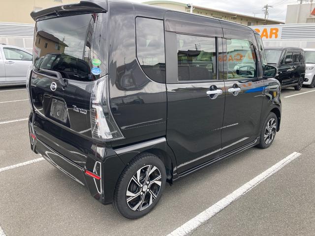 タントカスタムＸ１４インチアルミホイール　大型エアロバンパー　フルＬＥＤヘッドランプ　オート格納式カラードドアミラー　両側パワースライドドア　キーフリーシステム　プッシュボタンスタート（静岡県）の中古車