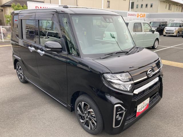 タントカスタムＸ１４インチアルミホイール　大型エアロバンパー　フルＬＥＤヘッドランプ　オート格納式カラードドアミラー　両側パワースライドドア　キーフリーシステム　プッシュボタンスタート（静岡県）の中古車