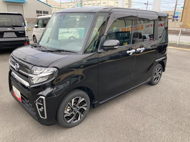 タントカスタムＸ１４インチアルミホイール　大型エアロバンパー　フルＬＥＤヘッドランプ　オート格納式カラードドアミラー　両側パワースライドドア　キーフリーシステム　プッシュボタンスタート（静岡県）の中古車