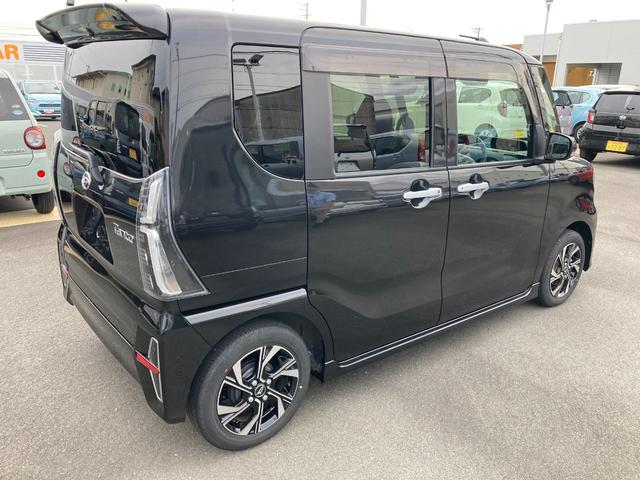 タントカスタムＸ１４インチアルミホイール　大型エアロバンパー　フルＬＥＤヘッドランプ　オート格納式カラードドアミラー　両側パワースライドドア　キーフリーシステム　プッシュボタンスタート（静岡県）の中古車