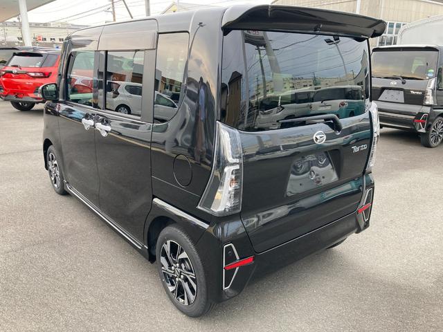 タントカスタムＸ１４インチアルミホイール　大型エアロバンパー　フルＬＥＤヘッドランプ　オート格納式カラードドアミラー　両側パワースライドドア　キーフリーシステム　プッシュボタンスタート（静岡県）の中古車