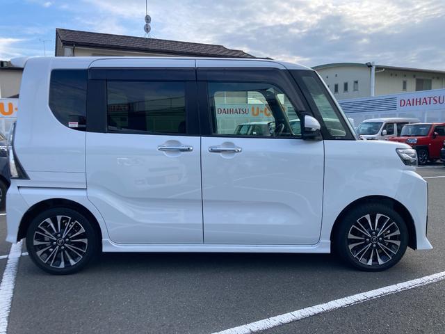 タントカスタムＲＳ１５インチアルミホイール　キーフリーシステム　プッシュボタンスタート　オートエアコン（プッシュ式）　フルＬＥＤヘッドランプ　オート格納式カラードドアミラー　本革巻ステアリングホイール（静岡県）の中古車