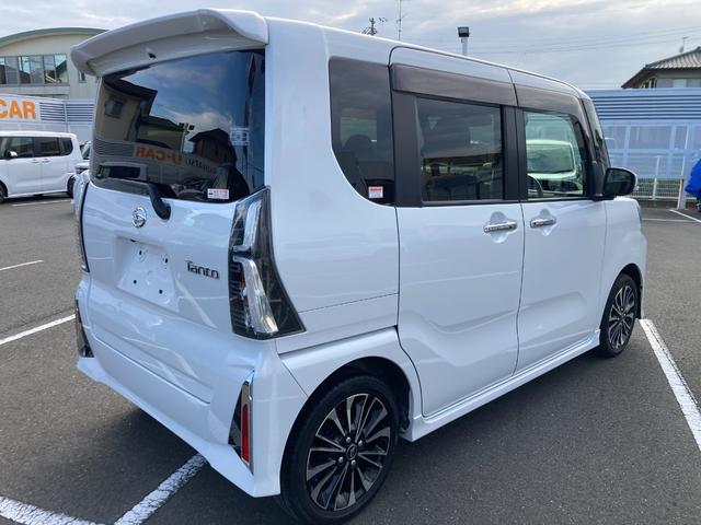 タントカスタムＲＳ１５インチアルミホイール　キーフリーシステム　プッシュボタンスタート　オートエアコン（プッシュ式）　フルＬＥＤヘッドランプ　オート格納式カラードドアミラー　本革巻ステアリングホイール（静岡県）の中古車