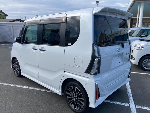 タントカスタムＲＳ１５インチアルミホイール　キーフリーシステム　プッシュボタンスタート　オートエアコン（プッシュ式）　フルＬＥＤヘッドランプ　オート格納式カラードドアミラー　本革巻ステアリングホイール（静岡県）の中古車