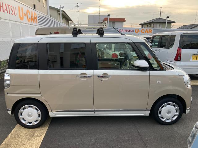 ムーヴキャンバスＧメイクアップＶＳ　ＳＡIII１４インチフルホイールキャップ　ＬＥＤヘッドランプ　キーフリーシステム　両側パワースライドドア　オートエアコン（プッシュ式）　オートライト　置きラクボックス（静岡県）の中古車