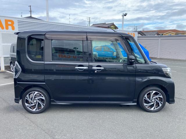 タントカスタムＲＳ　トップエディションＶＳ　ＳＡIII１５インチアルミホイール　大型エアロバンパー　ＬＥＤヘッドランプ　オート格納式カラードドアミラー　本革巻ステアリングホイール　両側パワースライドドア（静岡県）の中古車