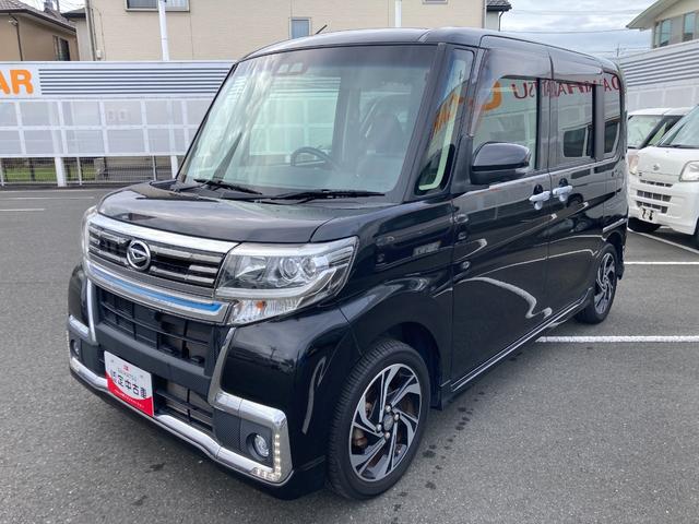 タントカスタムＲＳ　トップエディションＶＳ　ＳＡIII１５インチアルミホイール　大型エアロバンパー　ＬＥＤヘッドランプ　オート格納式カラードドアミラー　本革巻ステアリングホイール　両側パワースライドドア（静岡県）の中古車