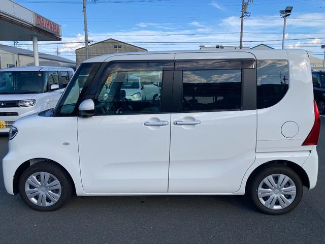 タントX 雹害車14インチフルホイールキャップ フルLEDヘッドランプ オート格納式カラードドアミラー 左側パワースライドドア TFTカラーマルチインフォメーションディスプレイ フルファブリックシート(静岡県)の中古車