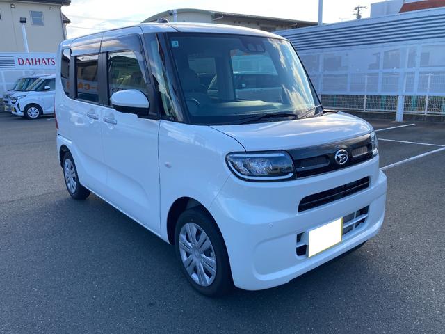 タントX 雹害車14インチフルホイールキャップ フルLEDヘッドランプ オート格納式カラードドアミラー 左側パワースライドドア TFTカラーマルチインフォメーションディスプレイ フルファブリックシート(静岡県)の中古車