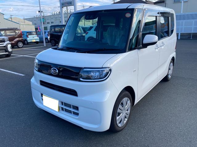 タントX 雹害車14インチフルホイールキャップ フルLEDヘッドランプ オート格納式カラードドアミラー 左側パワースライドドア TFTカラーマルチインフォメーションディスプレイ フルファブリックシート(静岡県)の中古車