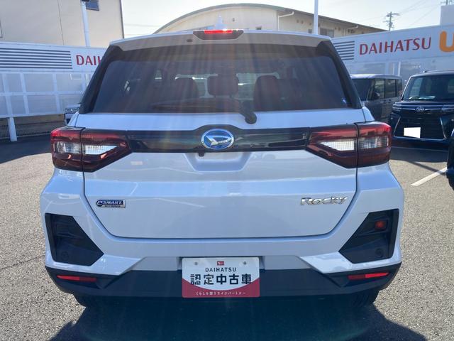 ロッキープレミアムＧ　ＨＥＶ１７インチアルミホイール　ＵＶＩＲカット遮音ガラス　フルＬＥＤヘッドランプ　キーフリーシステム　革巻きステアリングホイール　本革シフトノブ　アクティブマルチインフォメーションメーター（静岡県）の中古車