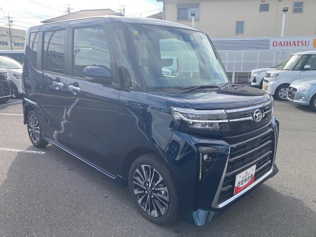 タントカスタムＲＳ１５インチアルミホイール　キーフリーシステム　プッシュボタンスタート　オートエアコン（プッシュ式）　フルＬＥＤヘッドランプ　オート格納式カラードドアミラー　本革巻ステアリングホイール（静岡県）の中古車