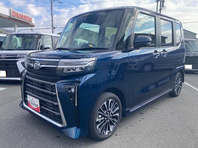 タントカスタムＲＳ１５インチアルミホイール　キーフリーシステム　プッシュボタンスタート　オートエアコン（プッシュ式）　フルＬＥＤヘッドランプ　オート格納式カラードドアミラー　本革巻ステアリングホイール（静岡県）の中古車