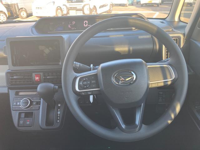 タントＸ１４インチフルホイールキャップ　フルＬＥＤヘッドランプ　オート格納式カラードドアミラー　左側パワースライドドア　ＴＦＴカラーマルチインフォメーションディスプレイ　フルファブリックシート（静岡県）の中古車