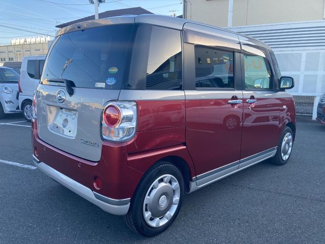 ムーヴキャンバスＧメイクアップ　ＳＡII１４インチフルホイールキャップ　ＬＥＤヘッドランプ　キーフリーシステム　両側パワースライドドア　オートエアコン（プッシュ式）　オートライト　置きラクボックス（静岡県）の中古車