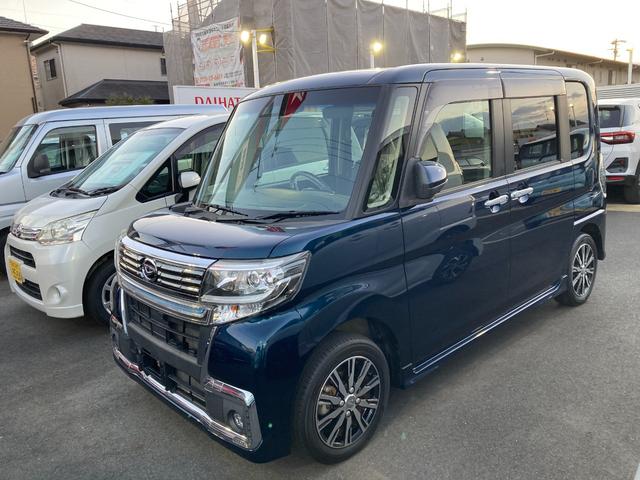 タントカスタムＸ　トップエディションＶＳ　ＳＡIII１４インチアルミホイール　キーフリーシステム　パワースライドドア（片側）　オートエアコン（プッシュ式）　ＬＥＤヘッドランプ　プッシュボタンスタート（静岡県）の中古車