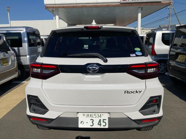 ロッキープレミアム１７インチアルミホイール　ＵＶＩＲカット遮音ガラス　フルＬＥＤヘッドランプ　キーフリーシステム　革巻きステアリングホイール　本革シフトノブ　アクティブマルチインフォメーションメーター（静岡県）の中古車