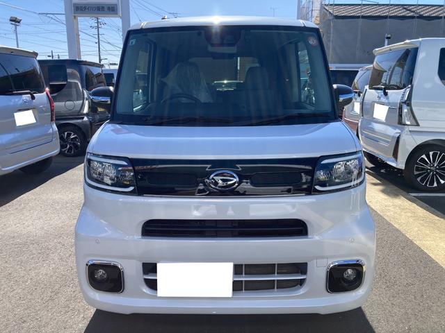 タントＸ１４純正アルミホイール（ディーラーオプション）　フルＬＥＤヘッドランプ　オート格納式カラードドアミラー　左側パワースライドドア　ＴＦＴカラーマルチインフォメーションディスプレイ　フルファブリックシート（静岡県）の中古車