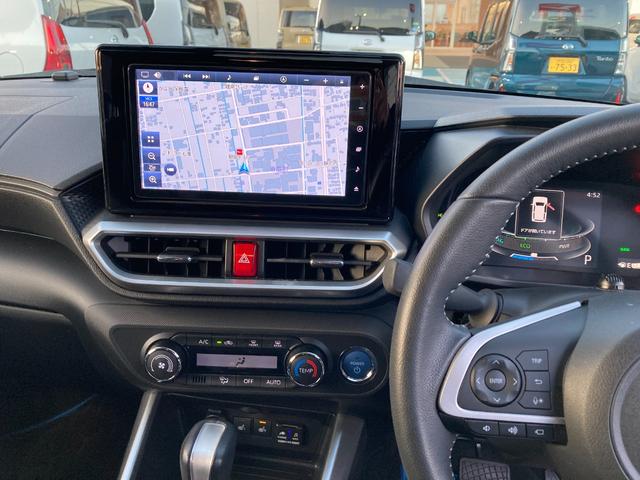 ロッキープレミアムＧ　ＨＥＶ１７インチアルミホイール　ＵＶＩＲカット遮音ガラス　フルＬＥＤヘッドランプ　キーフリーシステム　革巻きステアリングホイール　本革シフトノブ　アクティブマルチインフォメーションメーター（静岡県）の中古車