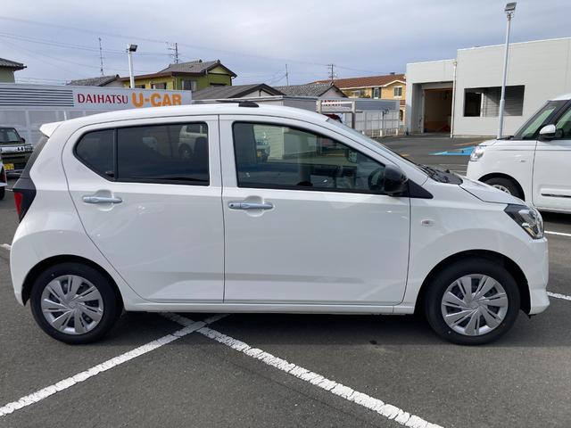 ミライースＸ　ＳＡIII１４インチフルホイールキャップ　ＬＥＤヘッドランプ　電動格納式（カラード）ドアミラー　自発光式デジタルメーターブルーイルミネーションメーター　マニュアルエアコン（ダイヤル式）　キーレスエントリー（静岡県）の中古車