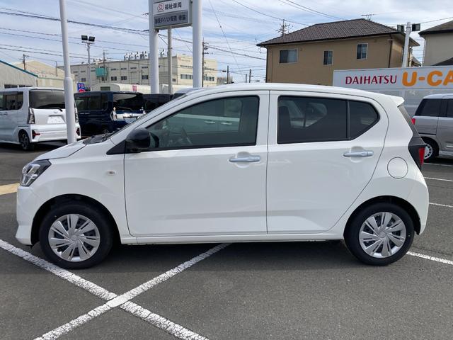 ミライースＸ　ＳＡIII１４インチフルホイールキャップ　ＬＥＤヘッドランプ　電動格納式（カラード）ドアミラー　自発光式デジタルメーターブルーイルミネーションメーター　マニュアルエアコン（ダイヤル式）　キーレスエントリー（静岡県）の中古車