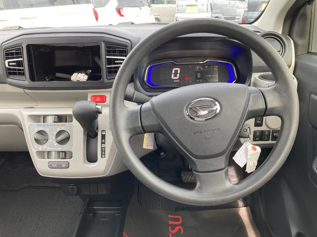 ミライースＸ　ＳＡIII１４インチフルホイールキャップ　ＬＥＤヘッドランプ　電動格納式（カラード）ドアミラー　自発光式デジタルメーターブルーイルミネーションメーター　マニュアルエアコン（ダイヤル式）　キーレスエントリー（静岡県）の中古車