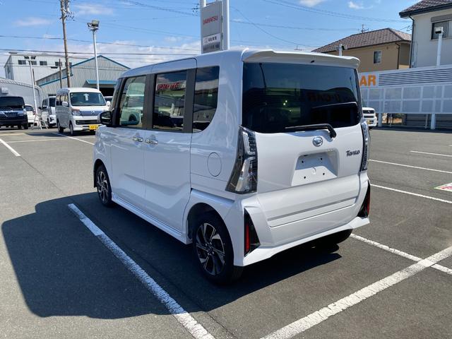 タントカスタムＸ１４インチアルミホイール　大型エアロバンパー　フルＬＥＤヘッドランプ　オート格納式カラードドアミラー　両側パワースライドドア　キーフリーシステム　プッシュボタンスタート（静岡県）の中古車