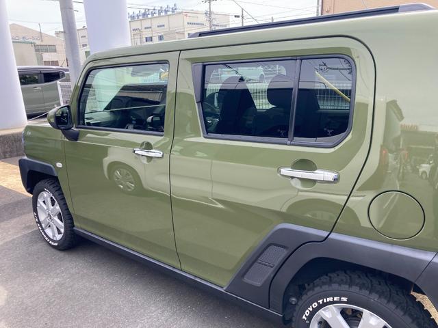 タフトGターボ クロムベンチャー15インチアルミホイール(シルバー塗装) オートレベリング機能付フルLEDヘッドランプ LEDフォグランプ 本革巻ステアリングホイール 本革巻インパネセンターシフト(静岡県)の中古車